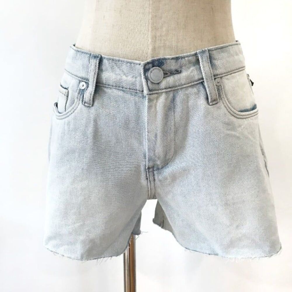Blank NYC The Fulton Roll Up Shorts Light Denim NEW Cut Offs $88 Size 27